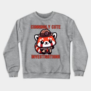 Red panda  detective investigator Crewneck Sweatshirt